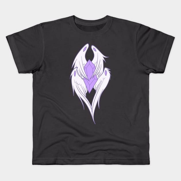 Crystal Angel Kids T-Shirt by faeforge